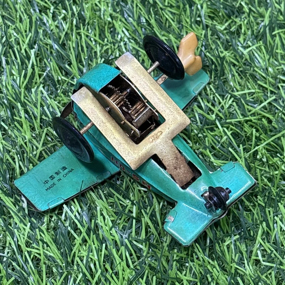 Vintage Tin Wind Up Flying Plane Toy Made in China Late 60s Early 70s Decor